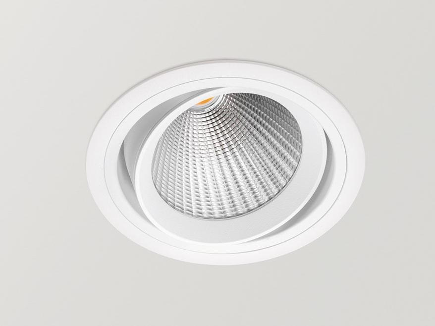LED adjustable recessed aluminium spotlight | Wellit M by Arkoslight