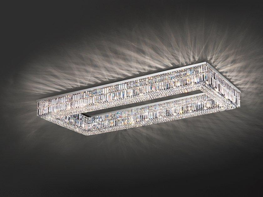 Incandescent metal ceiling lamp with crystals | Impero & Deco Ve 760 Pl Rc by Masiero