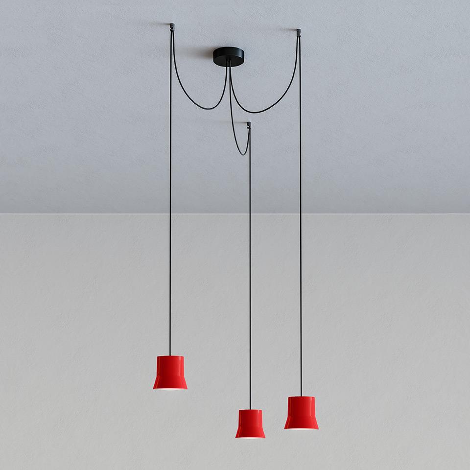 LED direct light aluminium pendant lamp | Giò Light Cluster by Artemide