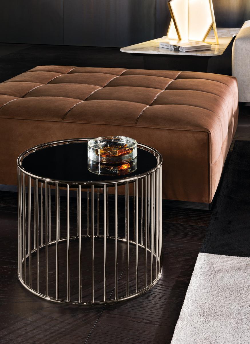 Coffee table | Caulfield Black Nichel by Minotti
