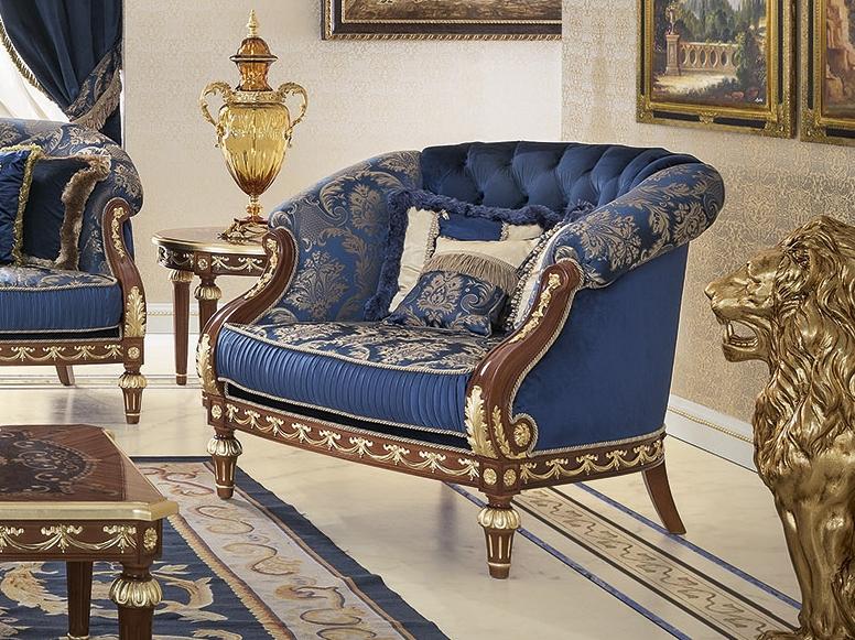 Fabric armchair with armrests | 14438 by Modenese Gastone