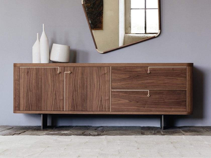 Walnut sideboard | Rondò 1 by Porada