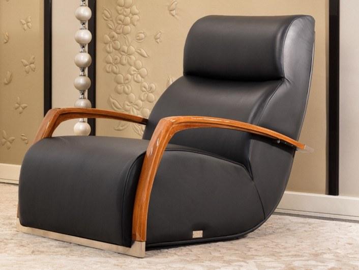 Leather armchair with armrests | Tango by Mantellassi 1926