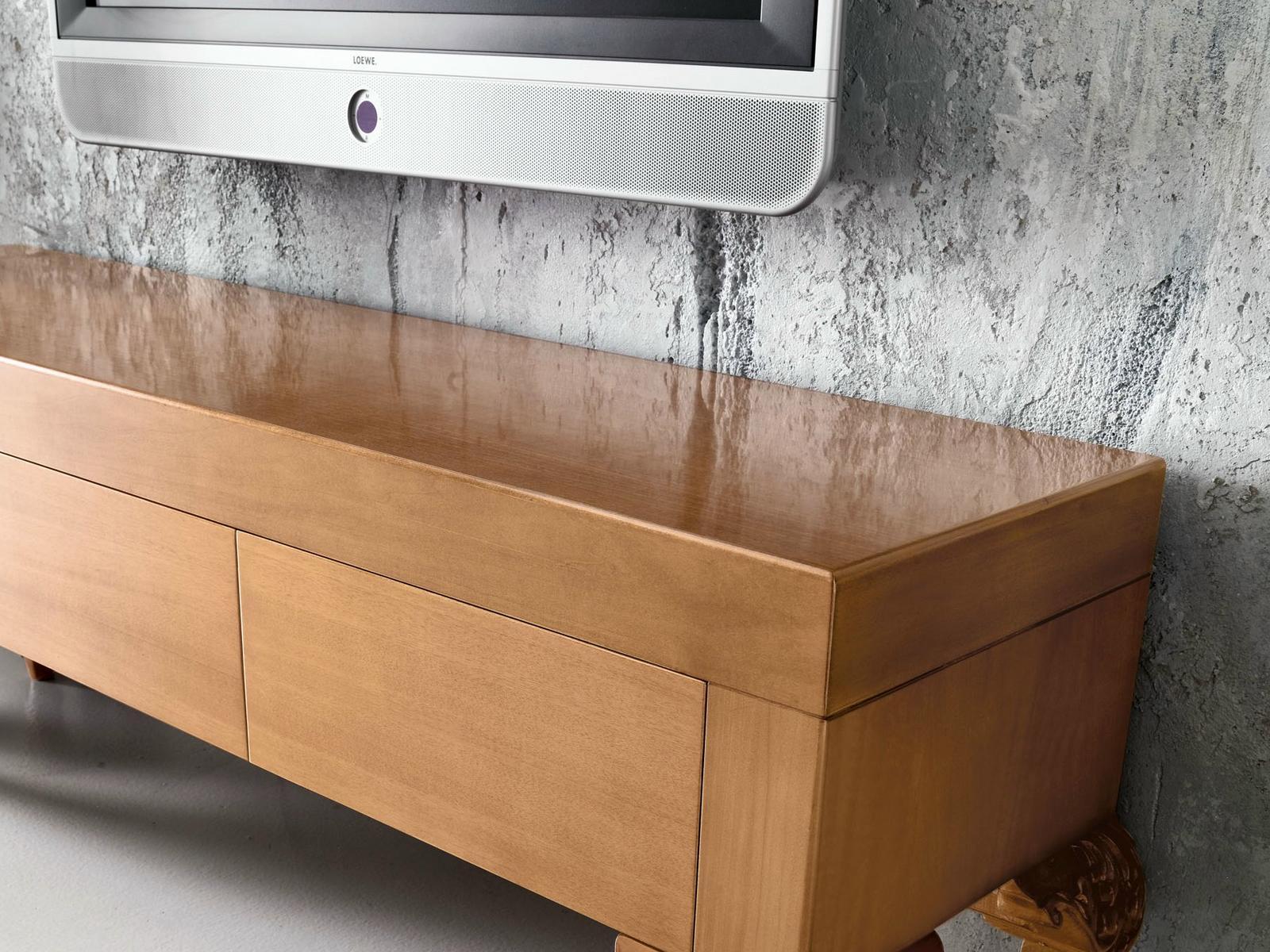 Wooden TV cabinet | Minimal Baroque by Modenese Gastone