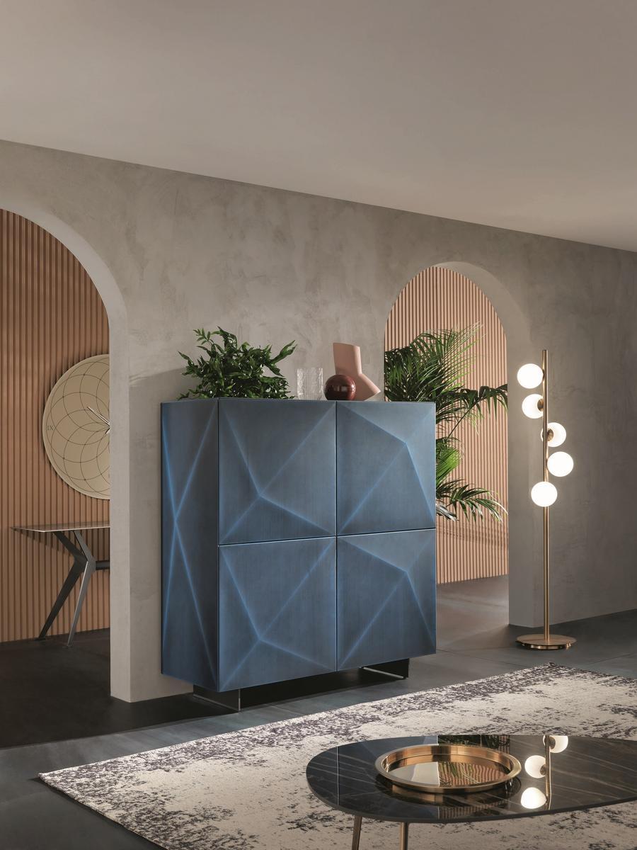 Steel and wood sideboard with doors | Cubric by Riflessi
