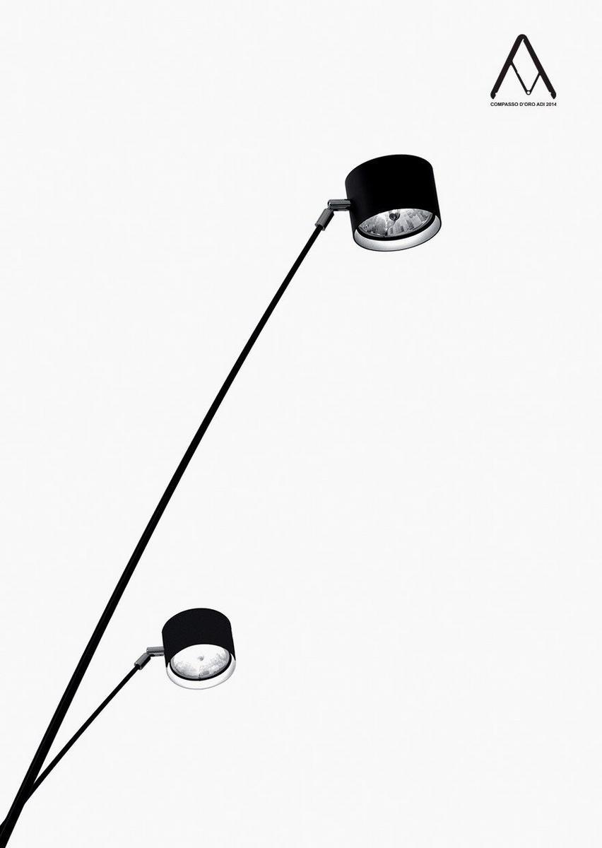 LED adjustable floor lamp with dimmer | Sampei by Davide Groppi