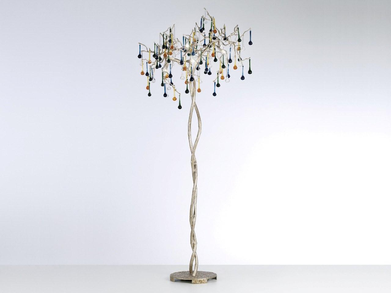 Halogen bronze floor lamp | Bijout Pa629/4 by Serip