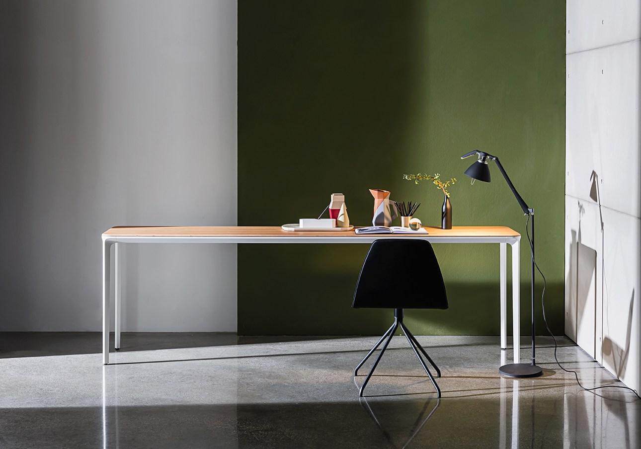 Rectangular glass console table | Slim 4 Legs by Sovet