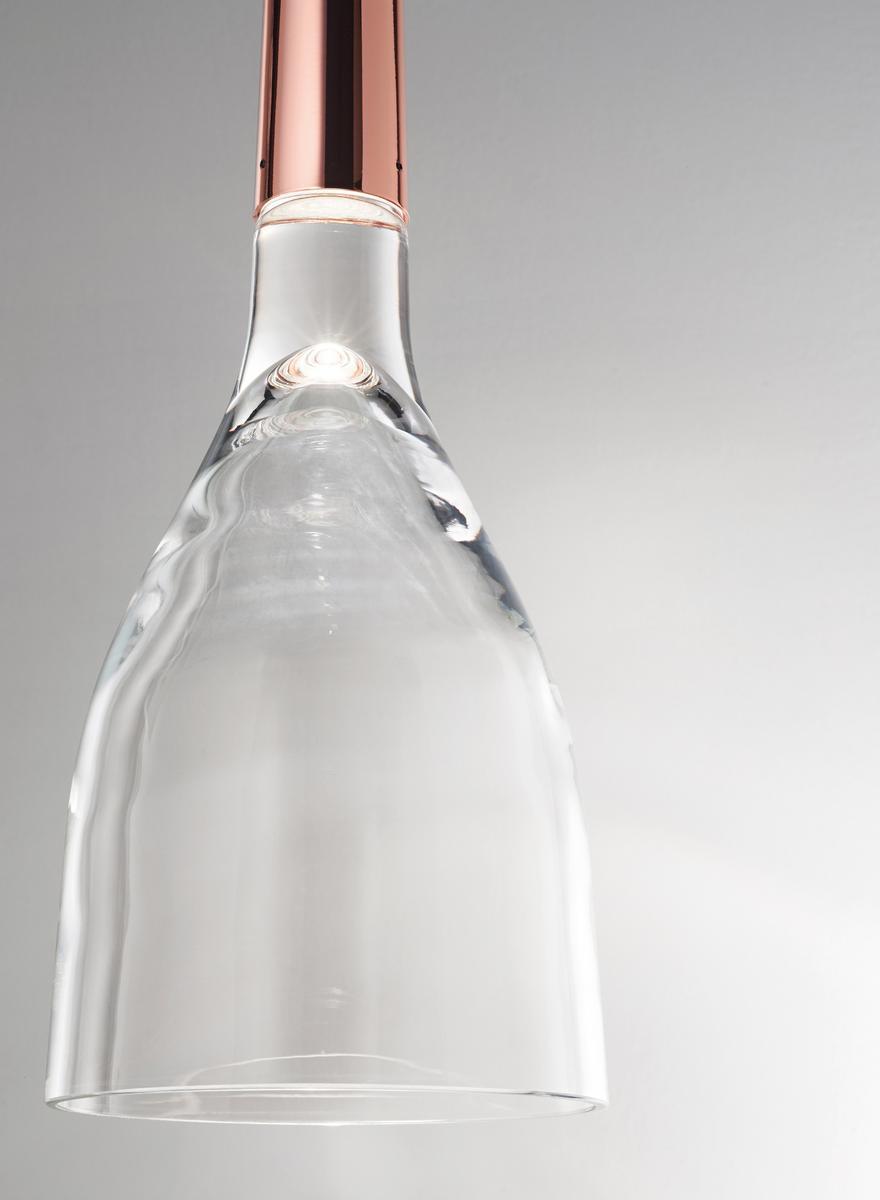 LED direct light glass pendant lamp | Scintilla by Vistosi