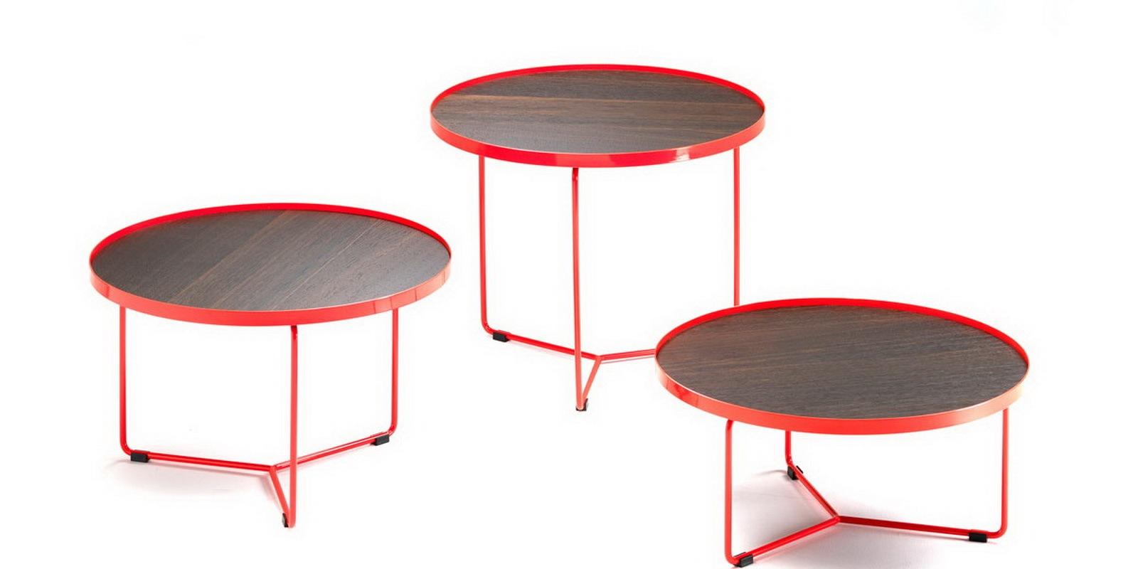 Round veneer coffee table | Billy Wood by Cattelan Italia