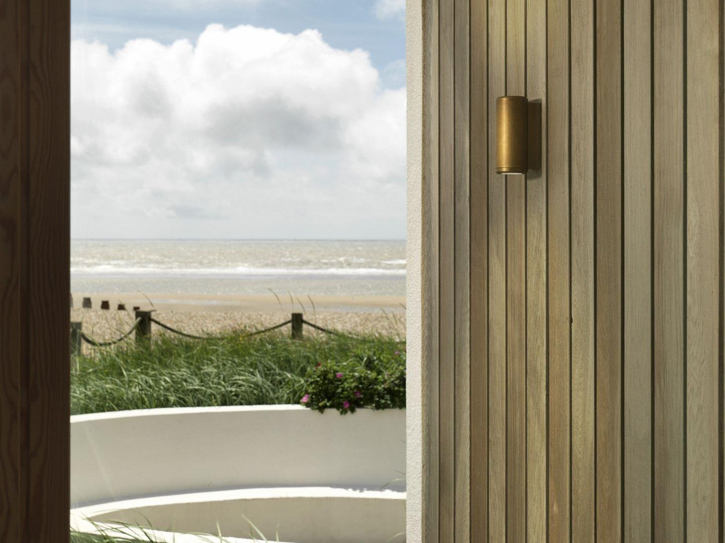 Direct-indirect light brass outdoor wall lamp | Jura by Astro lighting