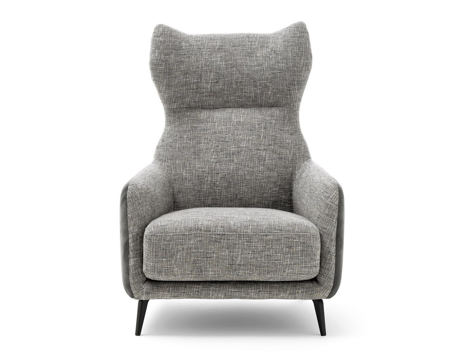 Wing fabric armchair with armrests | Dufflé by Ditre Italia