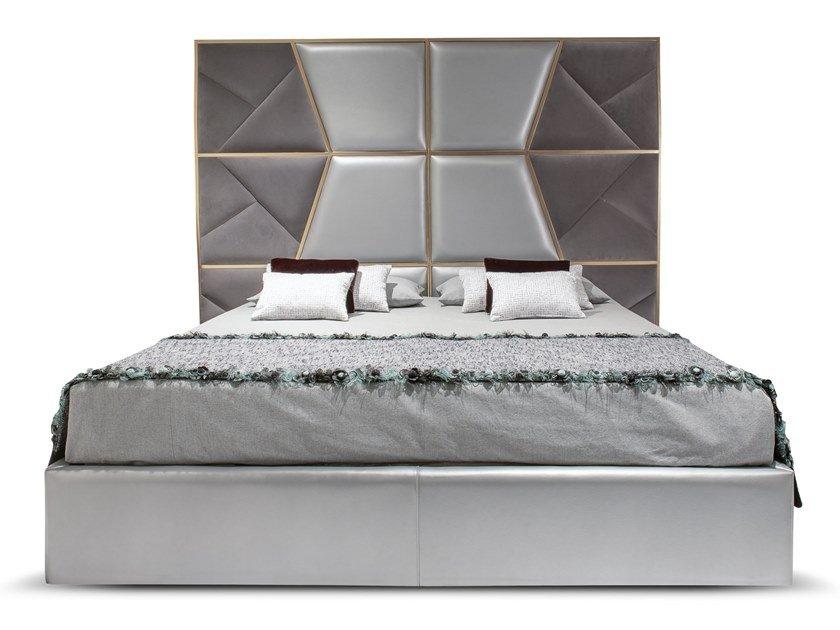 Double bed with upholstered headboard | Mondrian by Corte Zari