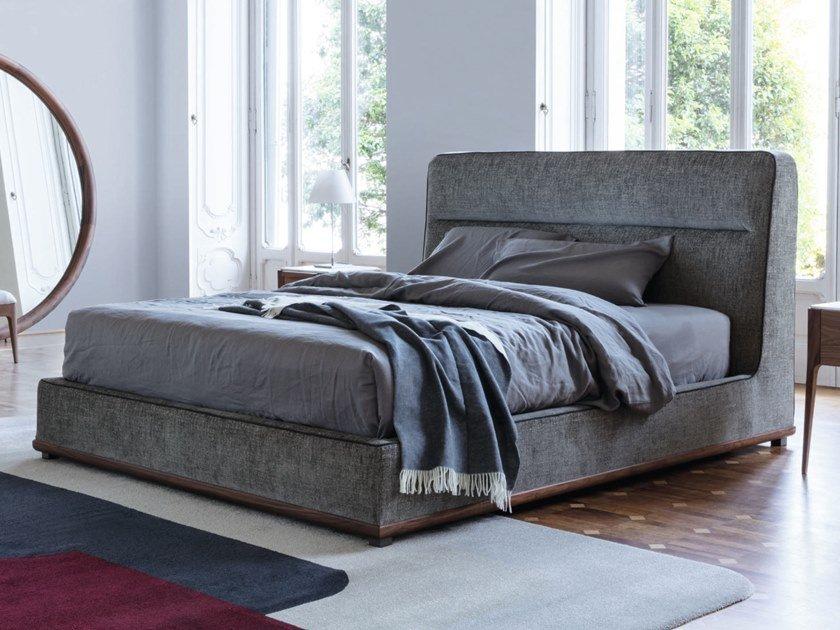 Upholstered fabric double bed | Kirk by Porada