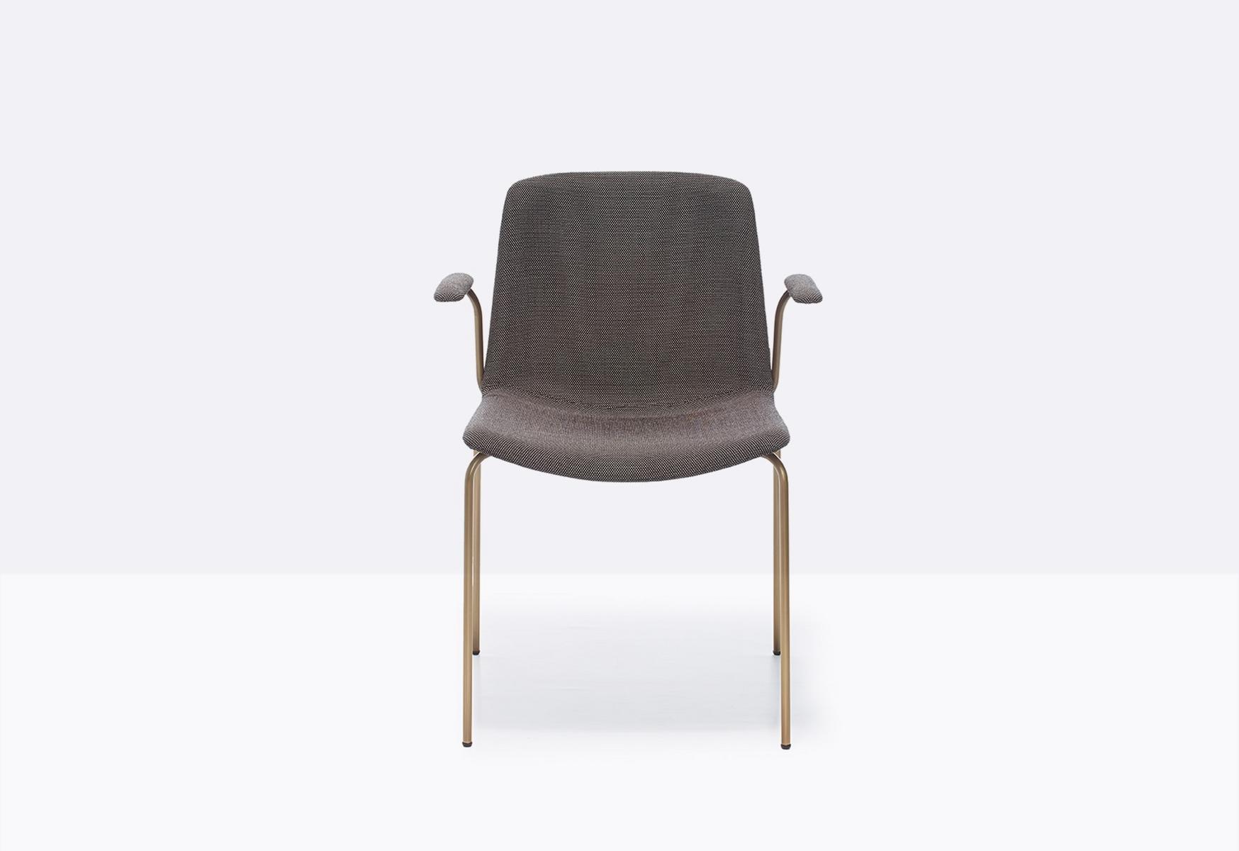 Upholstered chair with armrests | Tweet 895/2 by Pedrali
