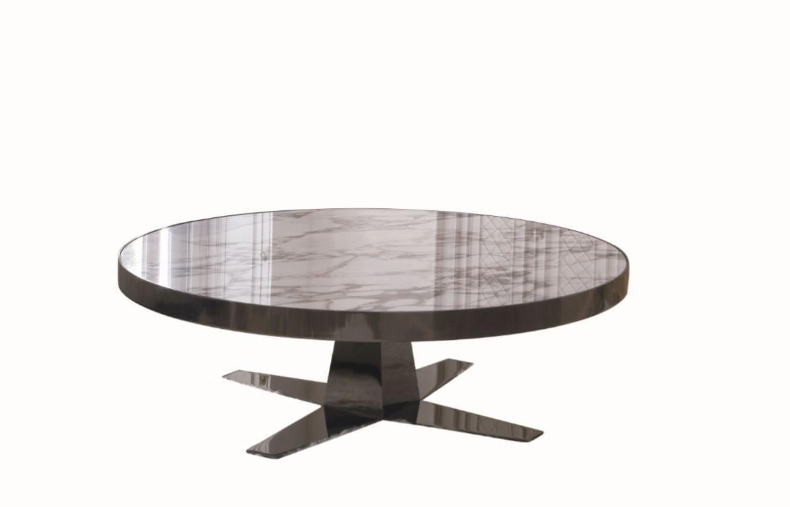 Round metal coffee table | Bourbon by Longhi