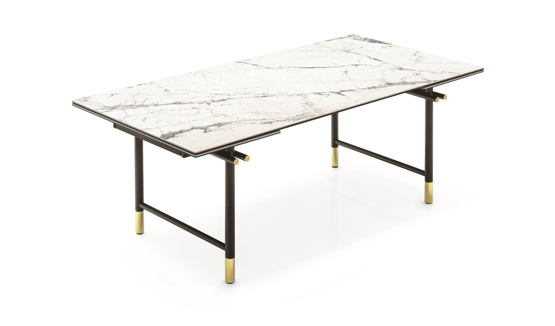 Extending rectangular ceramic table | Monogram by Calligaris