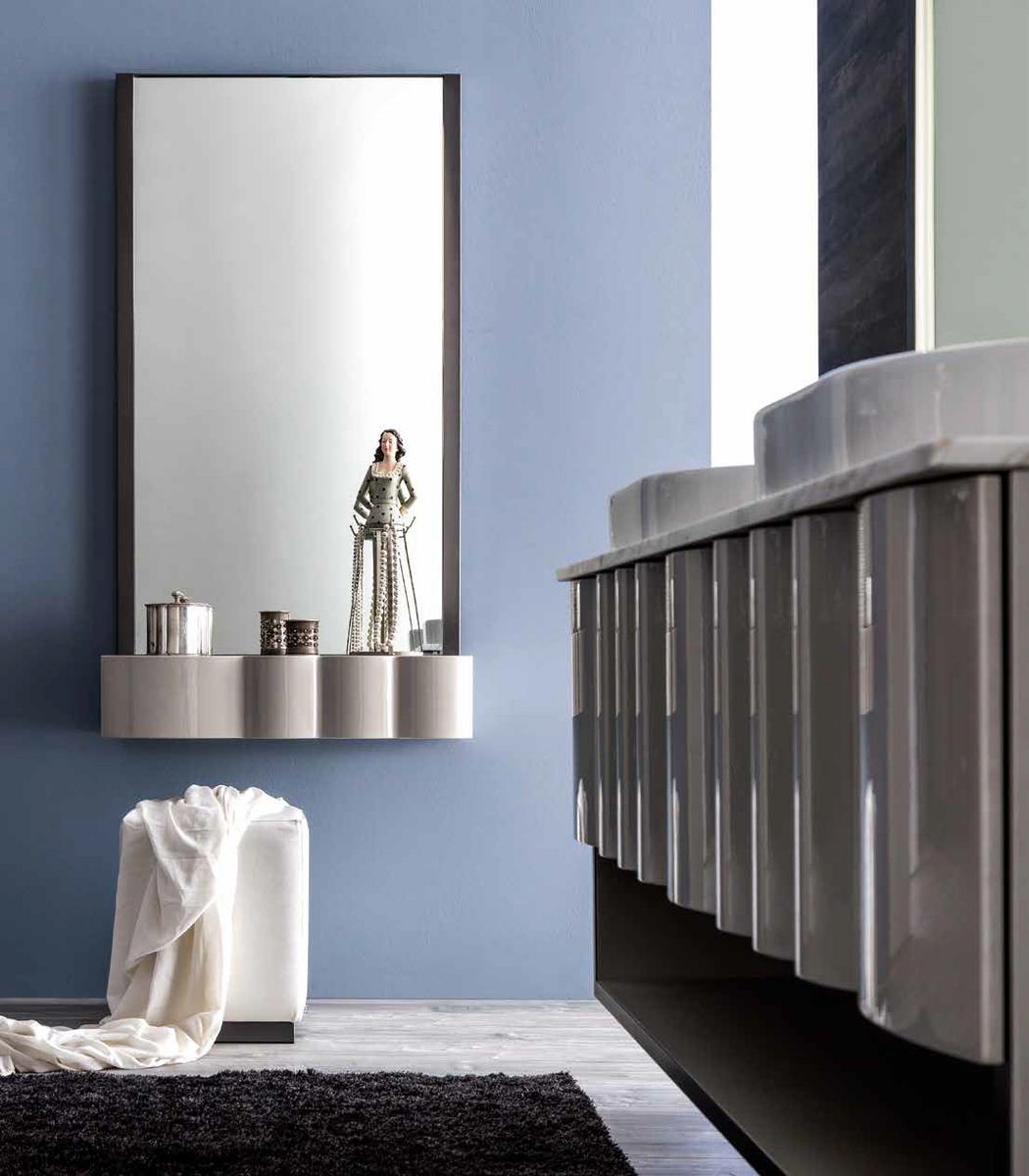 Wall-mounted mirror with integrated lighting | Quadra by Corte Zari