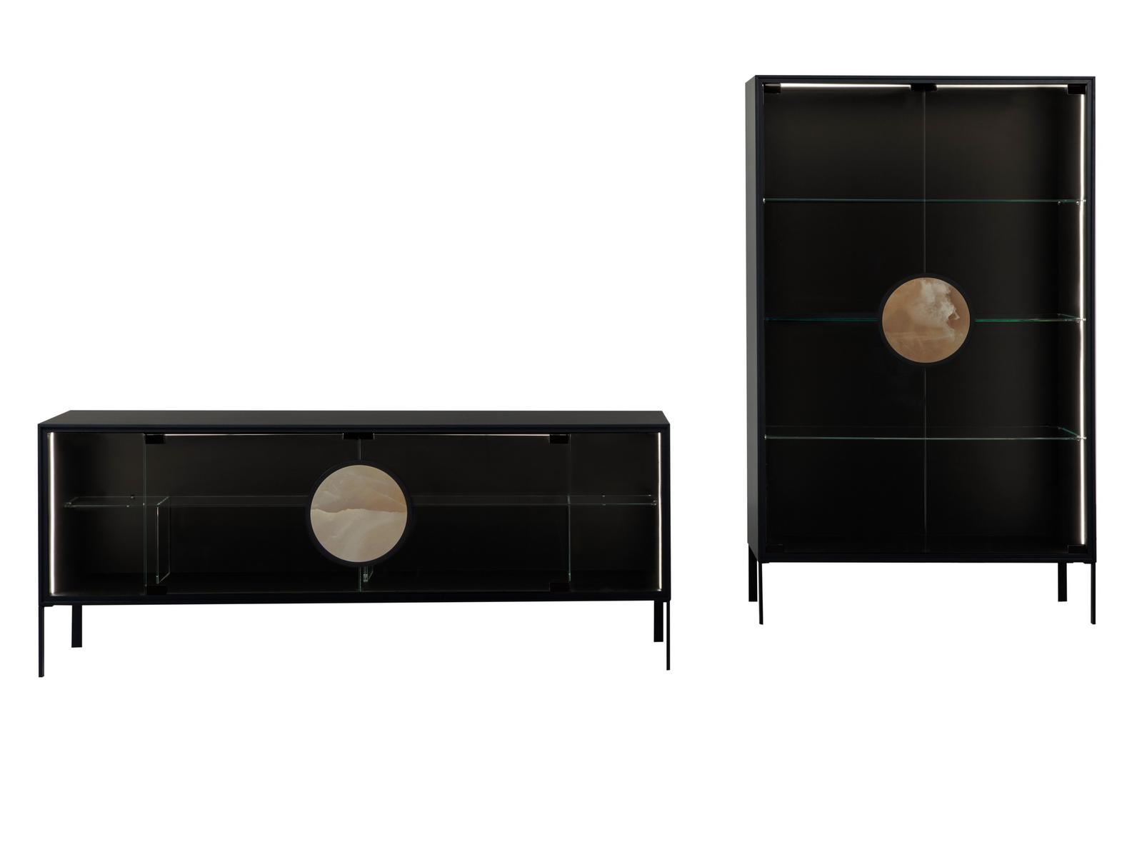 Display cabinet with integrated lighting | Dot by Tonin Casa