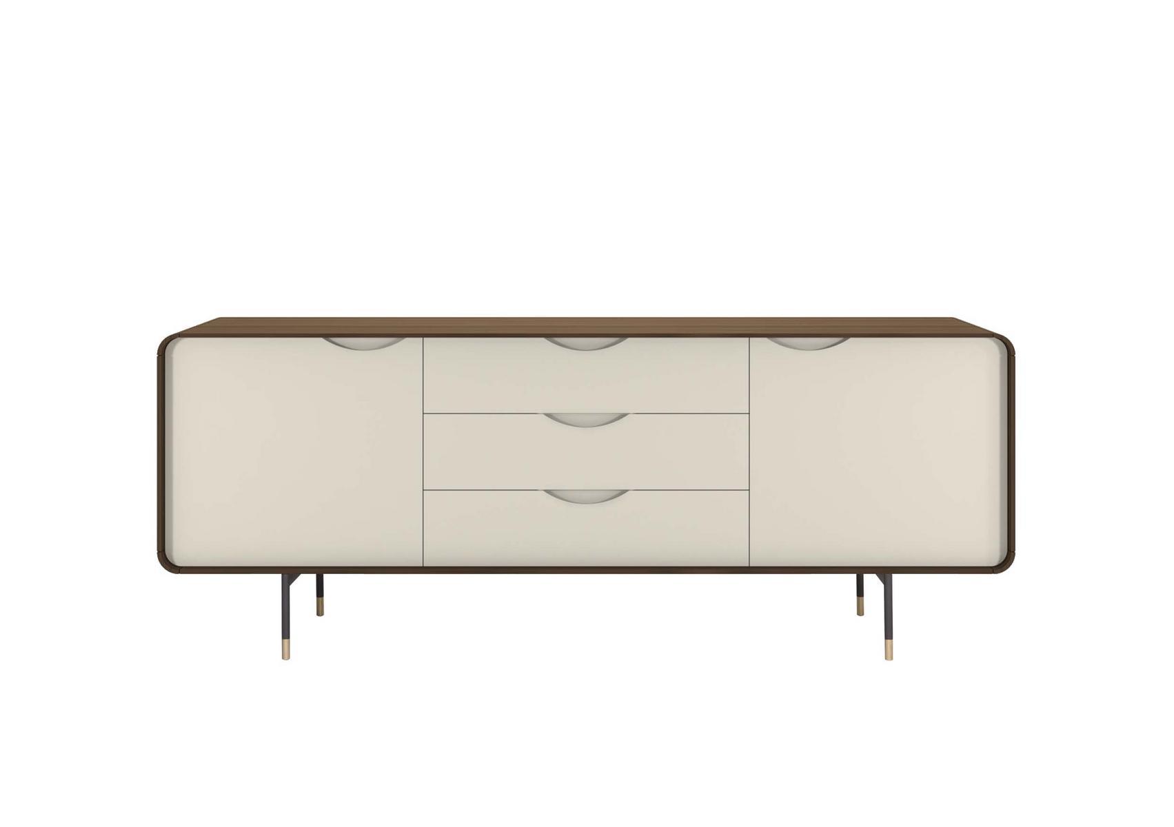 Walnut sideboard with drawers | Opera by Tonin Casa