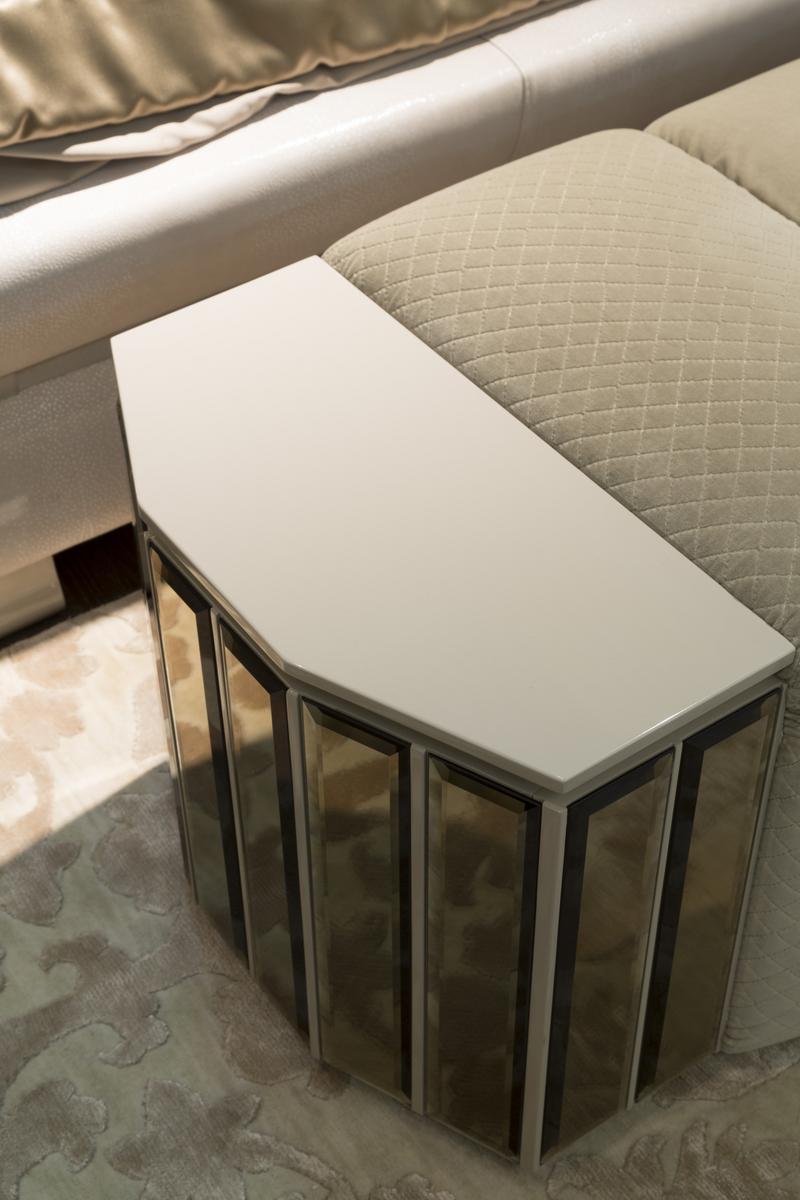 Storage velvet bench | Ola by Mantellassi 1926