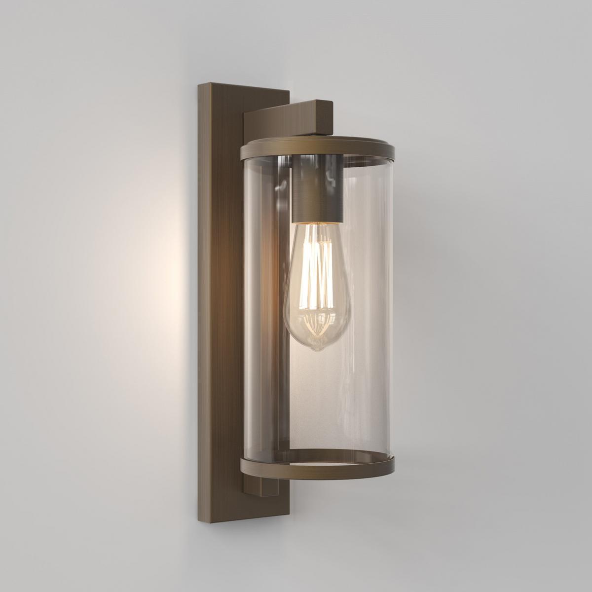 LED Glass and Stainless Steel Outdoor wall Lamp | Pimlico 400 by Astro lighting