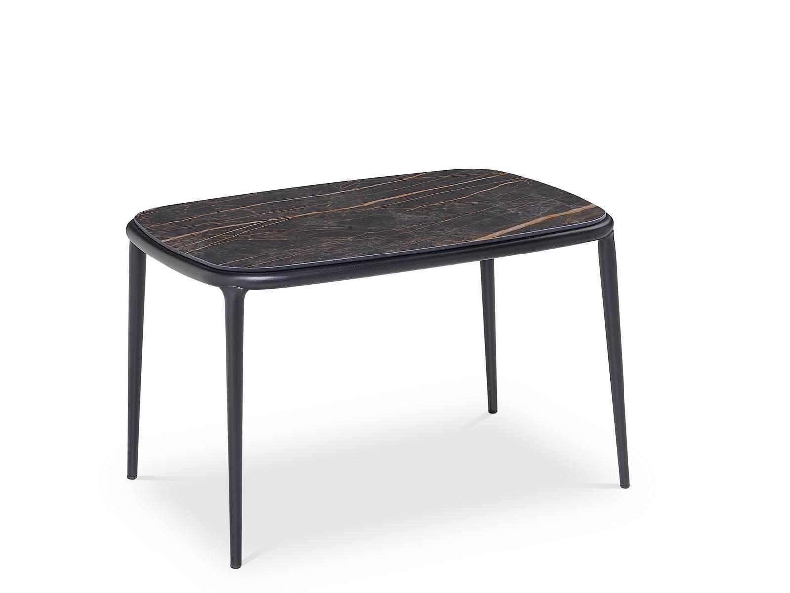 Rectangular coffee table in steel and ceramic top | Lea Ct by Midj