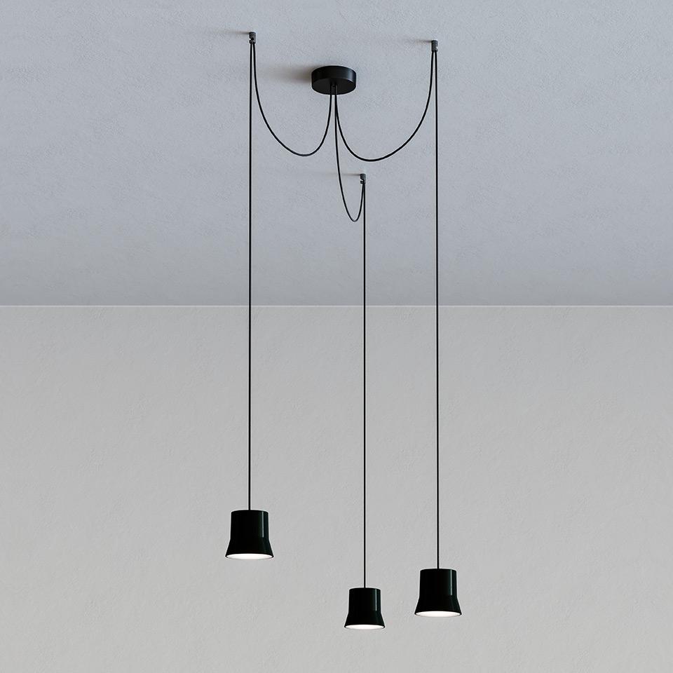 LED direct light aluminium pendant lamp | Giò Light Cluster by Artemide