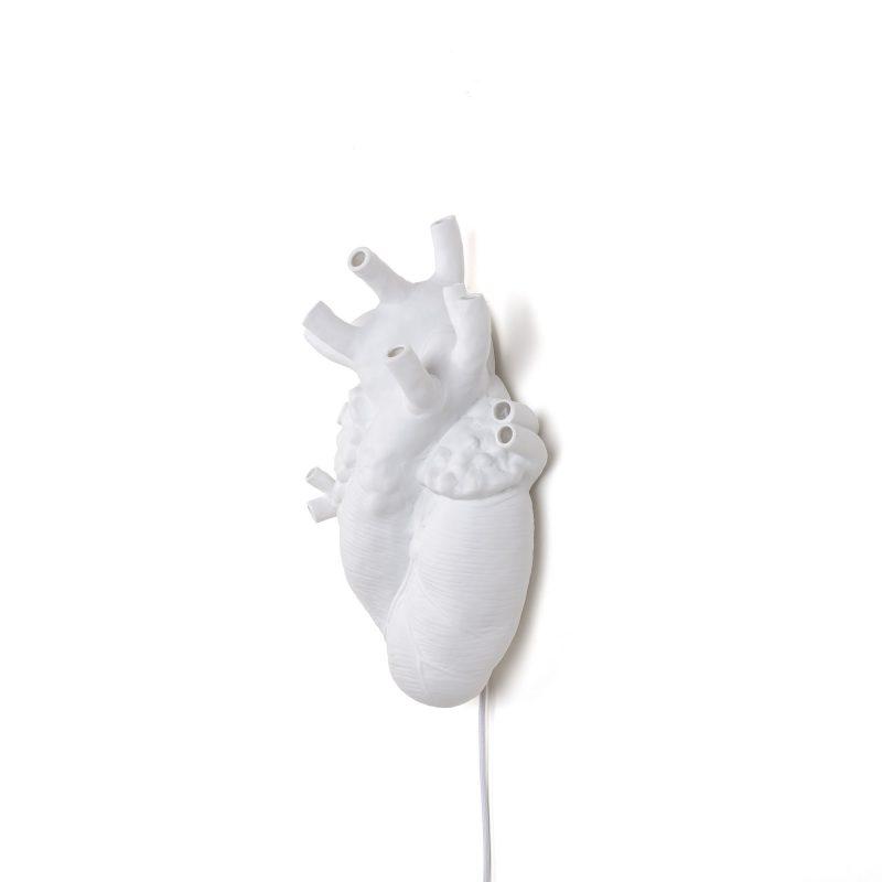 Porcelain wall lamp | Heart Lamp by Seletti