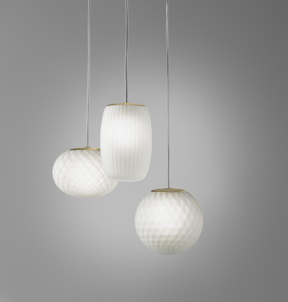 LED blown glass pendant lamp | Evy by Panzeri