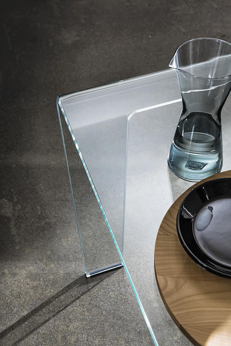Square glass table | Frog by Sovet