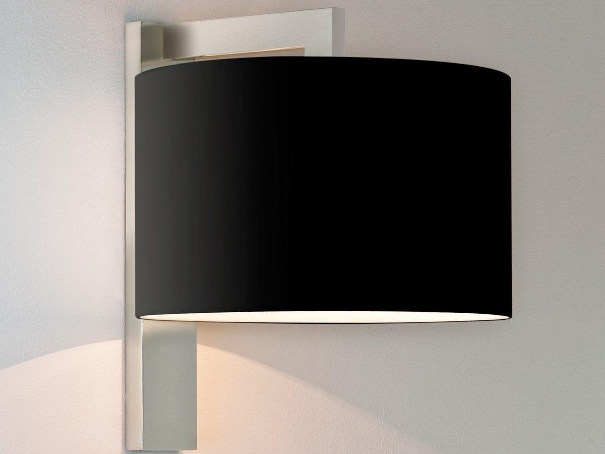Wall lamp with fixed arm in steel and fabric | Ravello by Astro lighting