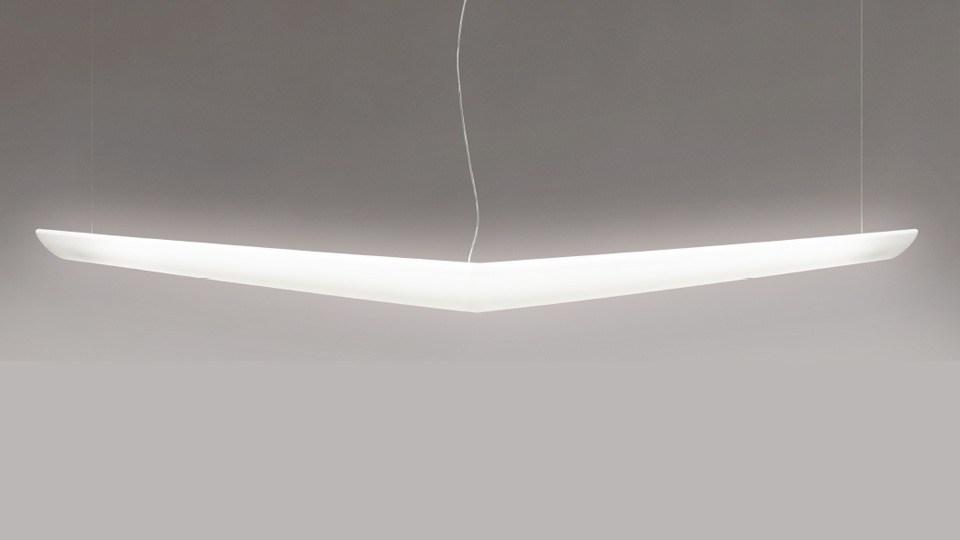 Fluorescent polypropylene pendant lamp | Mouette 2500 by Artemide