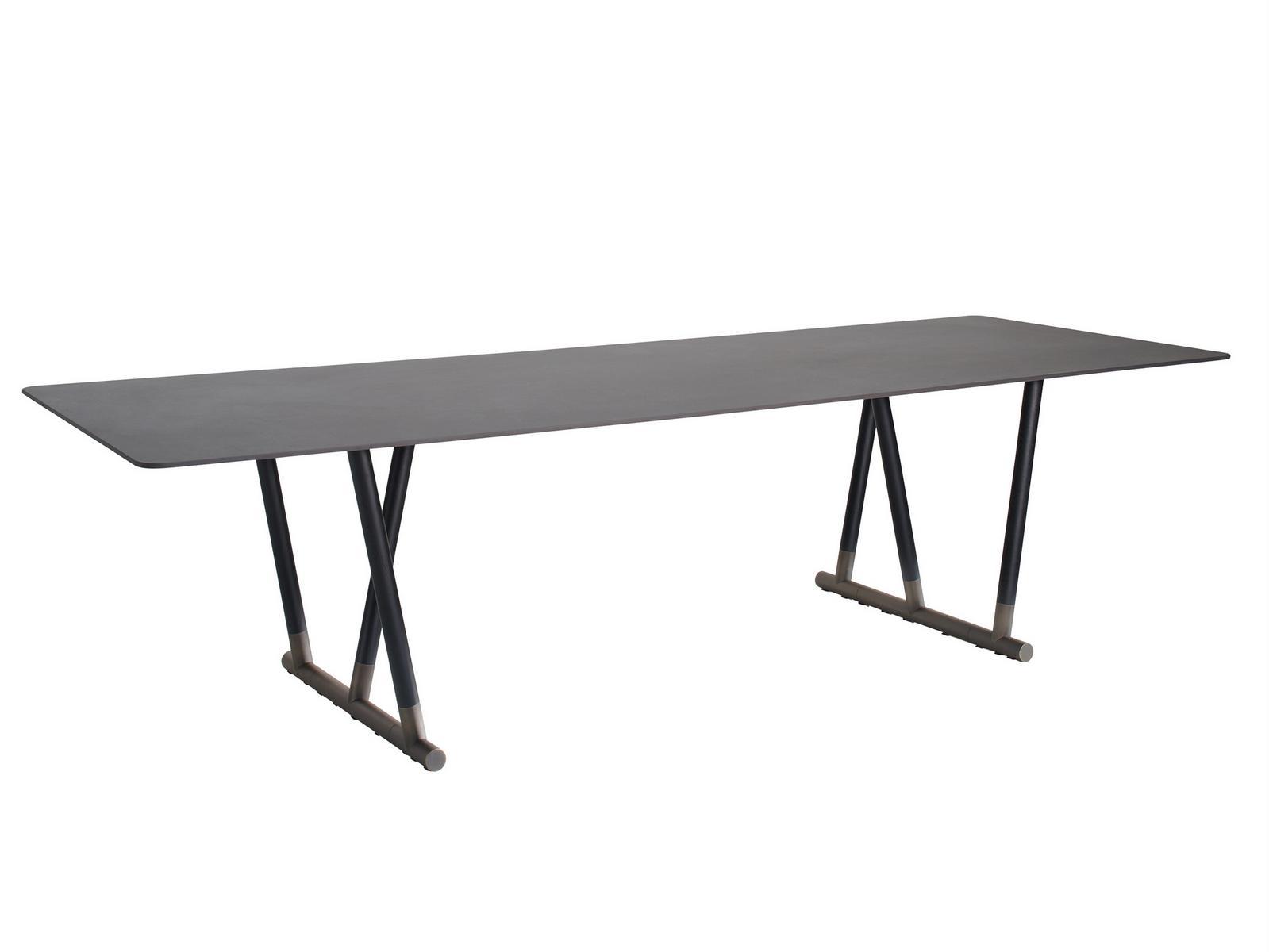 Rectangular porcelain stoneware table | Pipe by Potocco