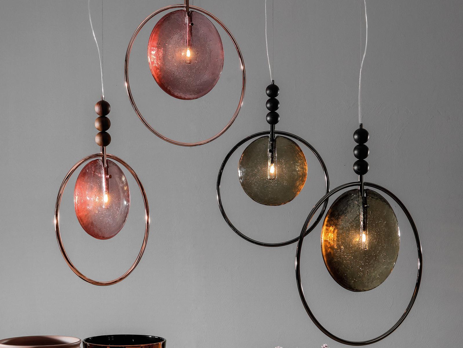 Direct-indirect light metal pendant lamp | Dreamy by Tonin Casa