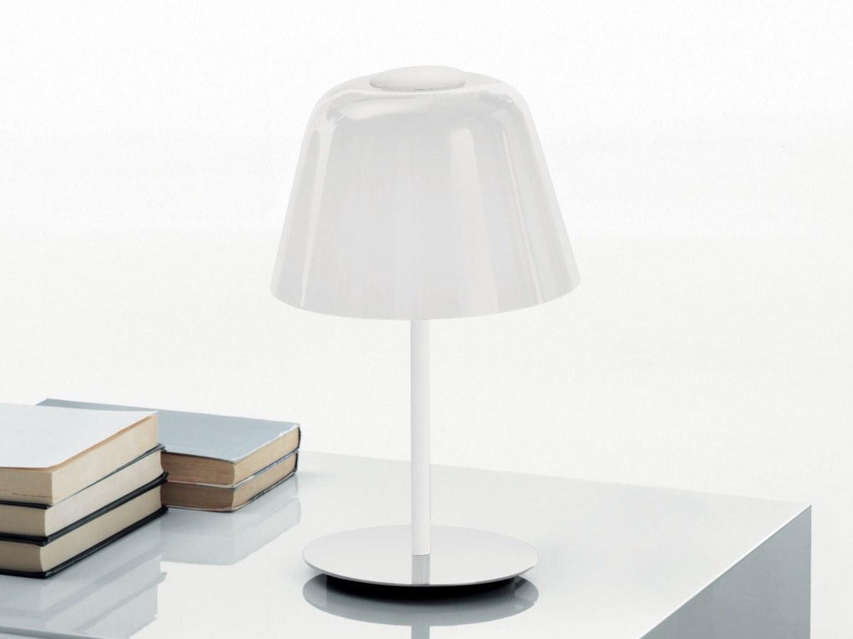 LED blown glass table lamp | Ayers T19 by Leucos