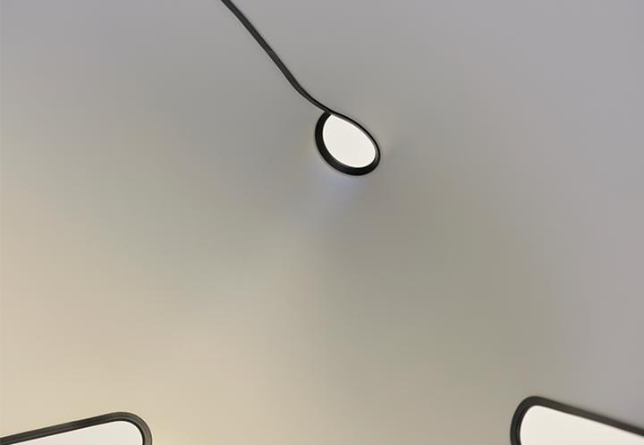 LED steel floor lamp with dimmer | Chiara by Flos