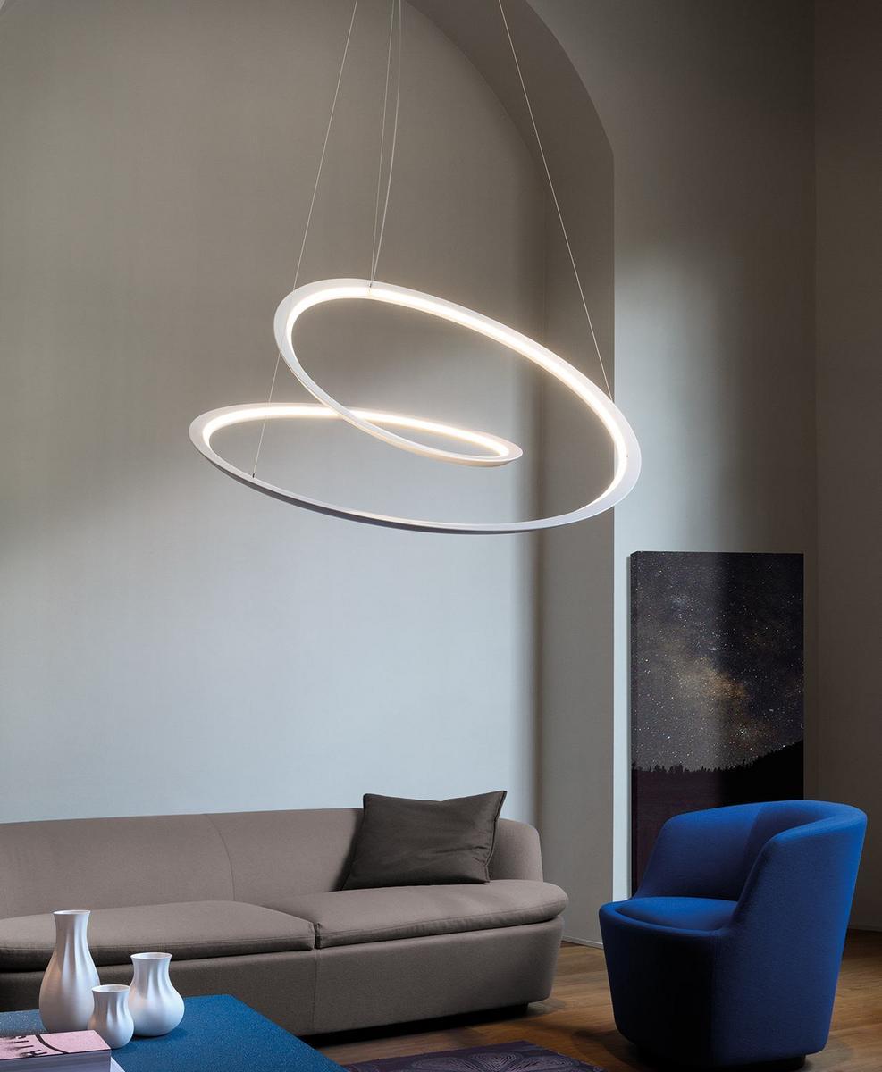 LED extruded aluminium pendant lamp | Kepler by Nemo