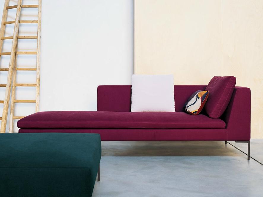 Upholstered fabric day bed | Charles by B&B Italia