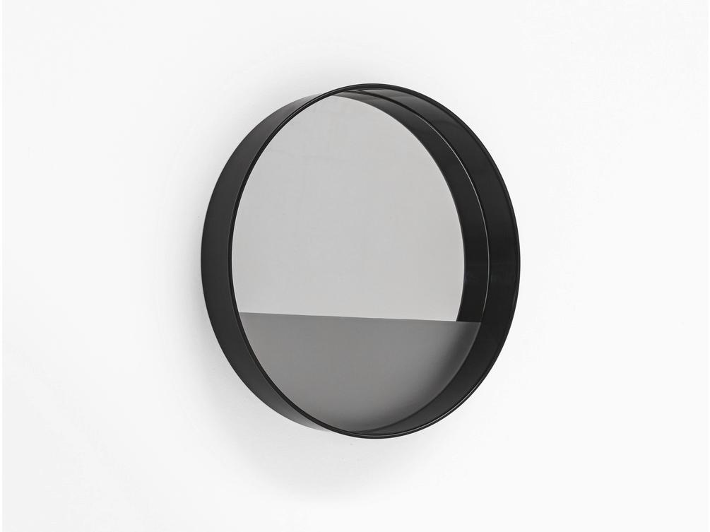 Round wall-mounted framed mirror | Horizon Linea by Sovet