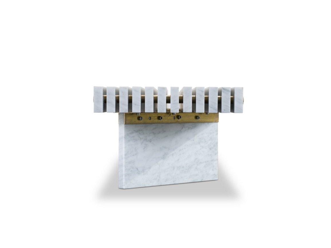 Rectangular marble coffee table | Rail by Baxter