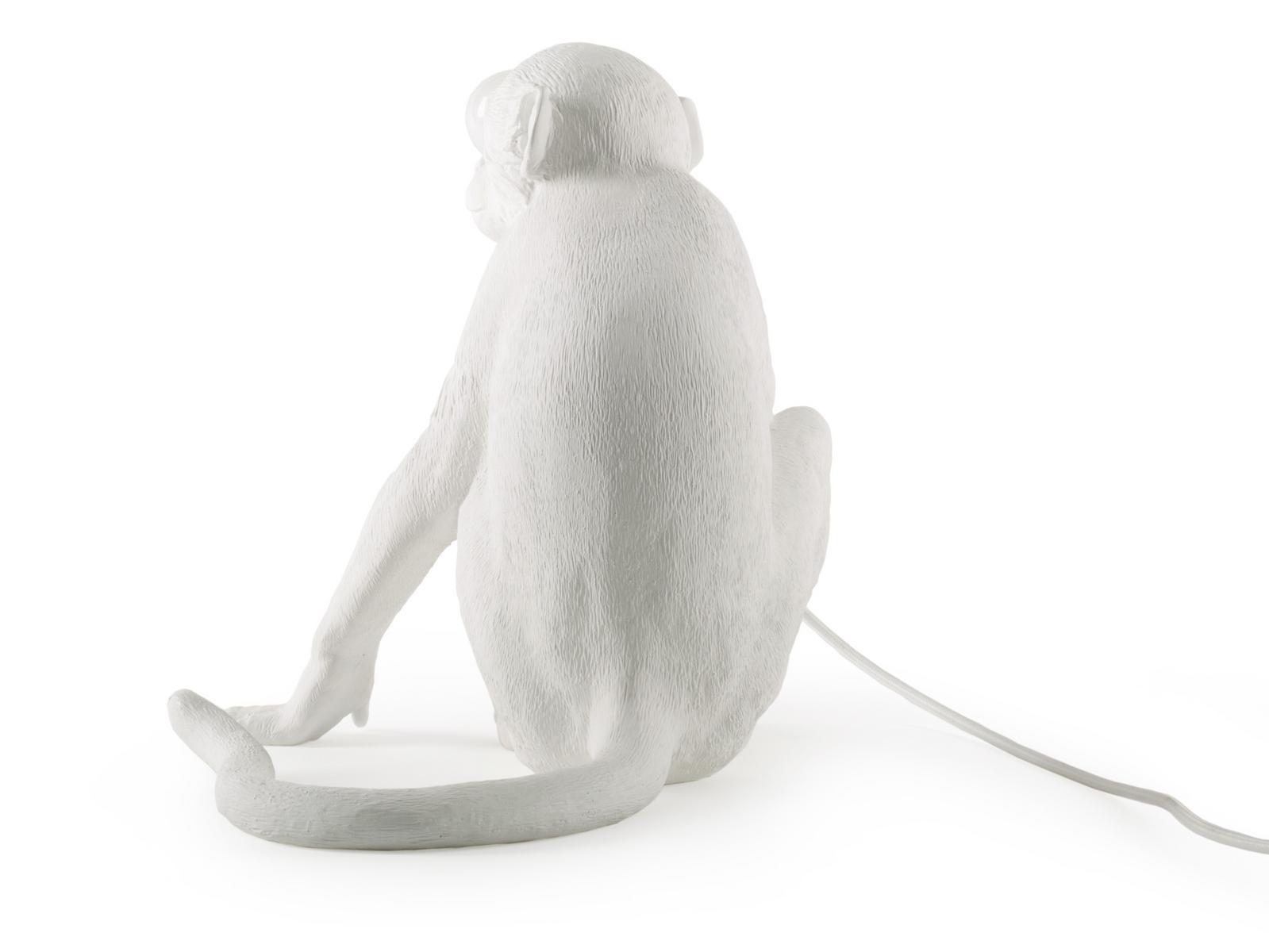 LED resin table lamp | The Monkey Lamp Sitting by Seletti