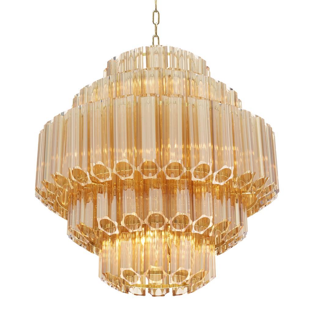 Glass pendant lamp | Vittoria by Eichholtz