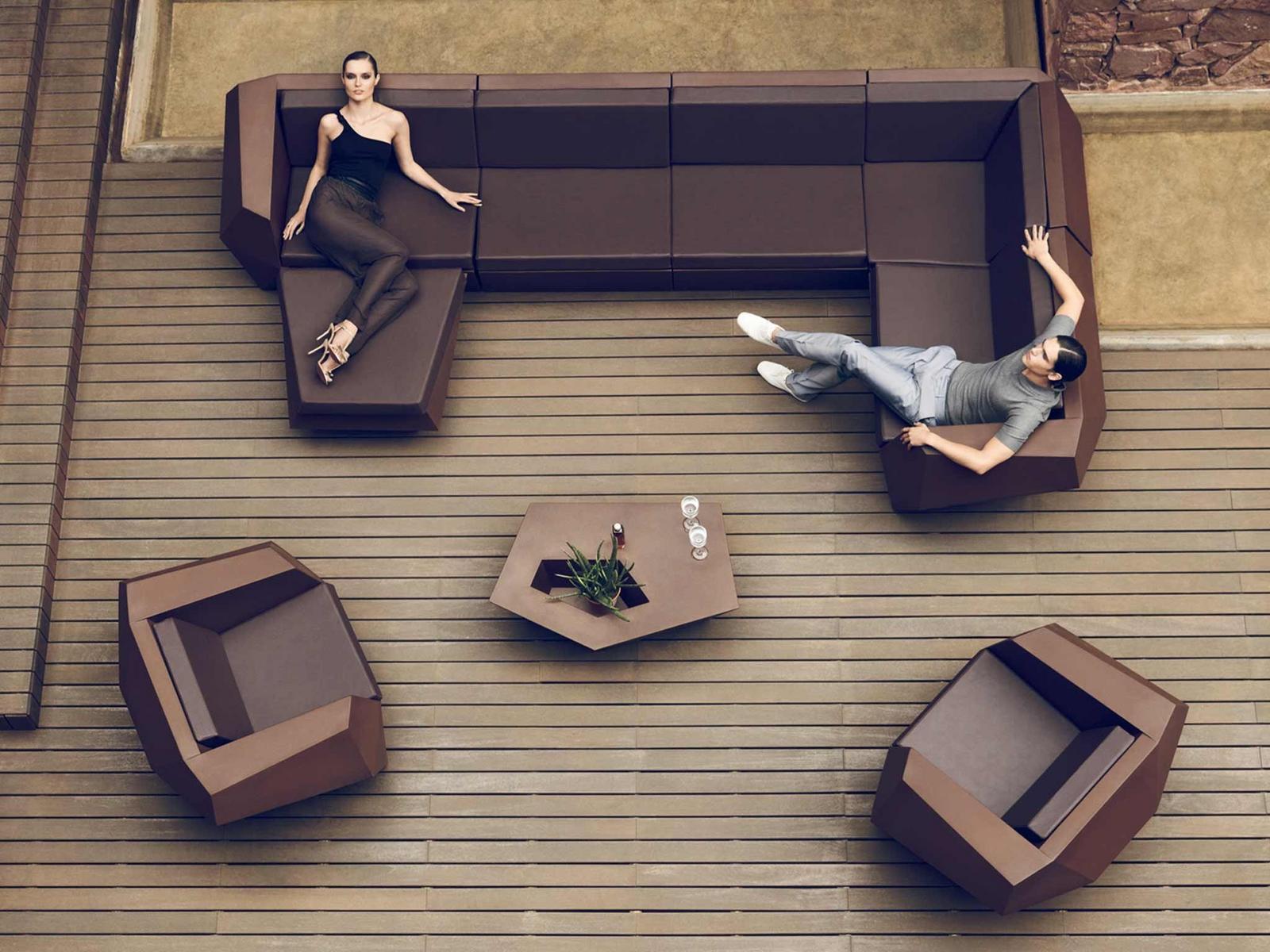 Modular garden sofa | Faz by Vondom