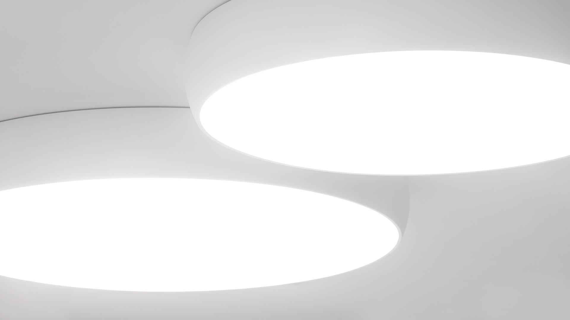 LED ceiling lamp with dimmer | Drum 70 by Arkoslight