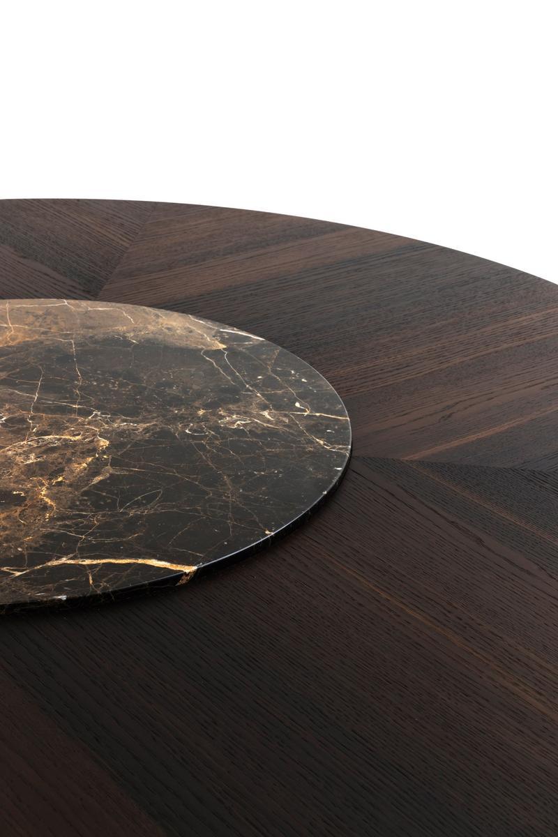 Wooden table with Lazy Susan | Ettore by Pianca