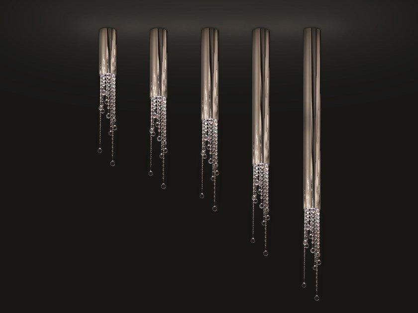 Metal ceiling lamp with crystals | Sexy Crystals C1 by Ilfari