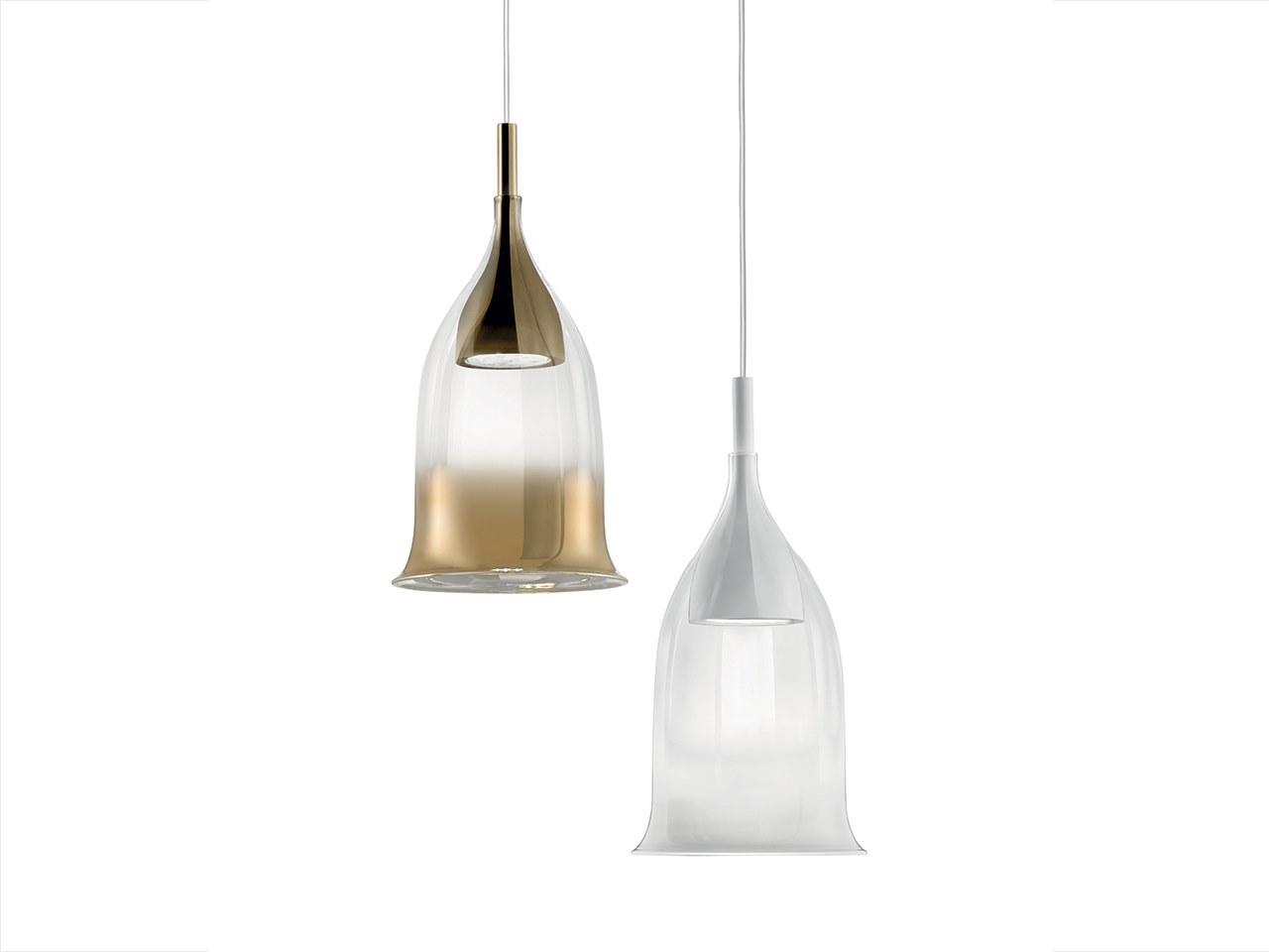 LED direct light blown glass pendant lamp | Nola by Italamp