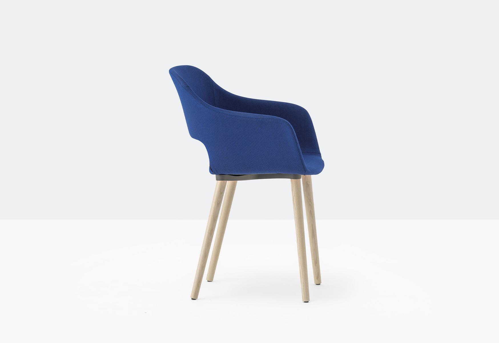 Upholstered fabric chair with armrests | Babila 2756 by Pedrali