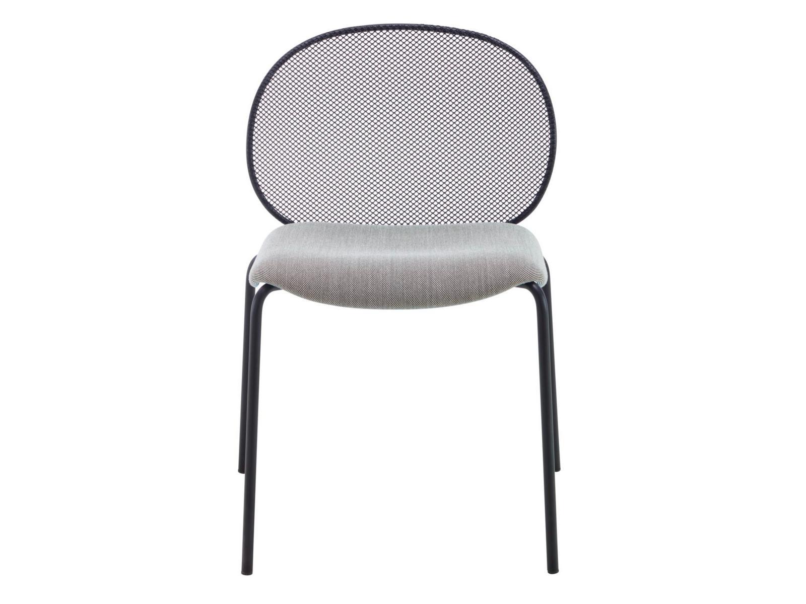 Steel chair with integrated cushion | Unbeaumatin by Ligne Roset